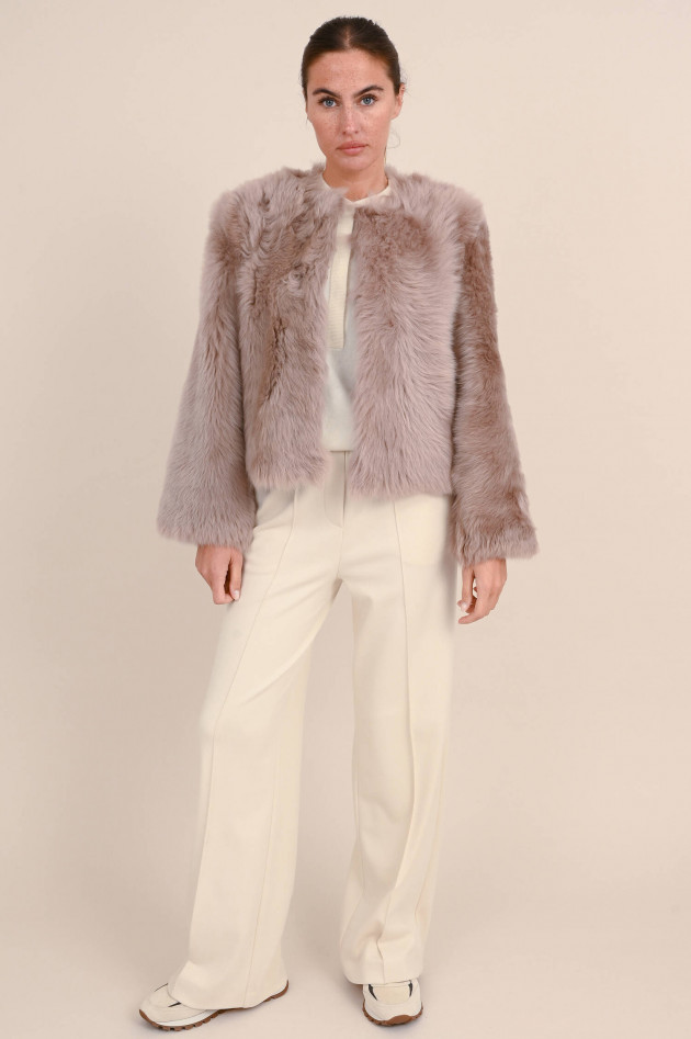 Furry Pelzjacke NINA in Rosé