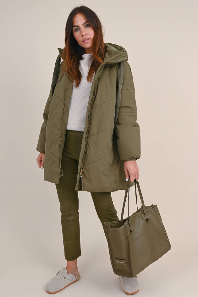g-lab Puffer-Parka AYLA in Olivgrün