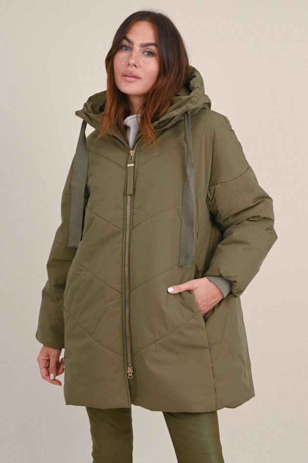 g-lab Puffer-Parka AYLA in Olivgrün