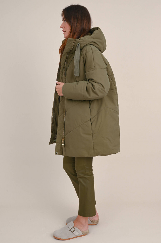 g-lab Puffer-Parka AYLA in Olivgrün