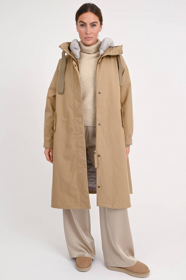 g-lab Parka AKIRA mit wattiertem Innenfutter in Beige