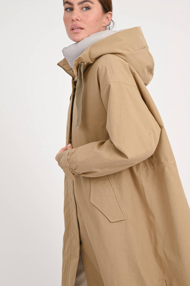 g-lab Parka AKIRA mit wattiertem Innenfutter in Beige