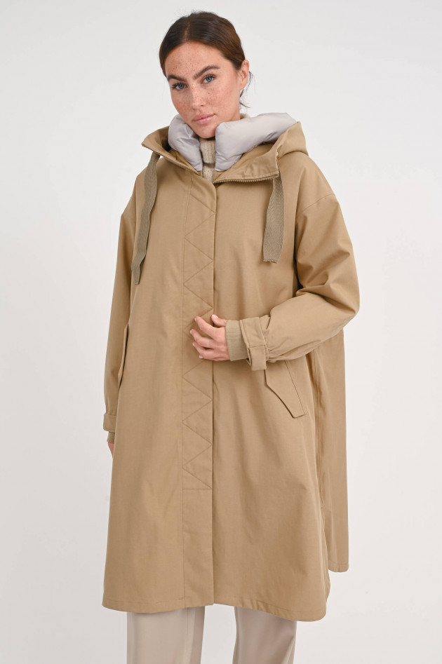 g-lab Parka AKIRA mit wattiertem Innenfutter in Beige