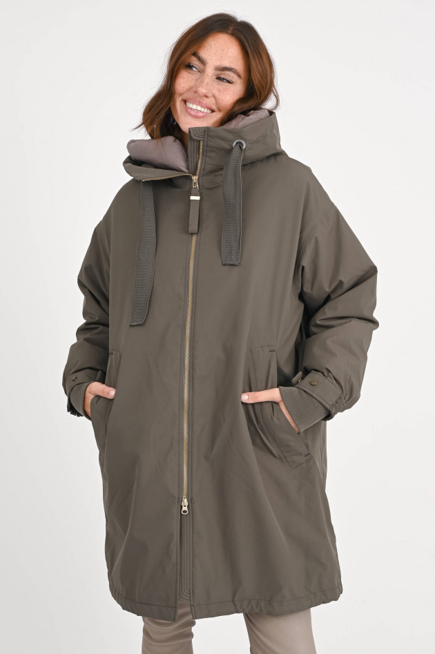 g-lab Mantel JOY mit zusätzlicher Wattierung in Khaki