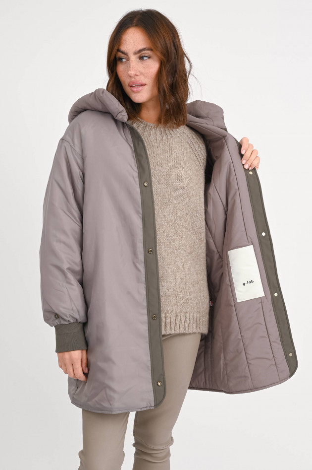 g-lab Mantel JOY mit zusätzlicher Wattierung in Khaki