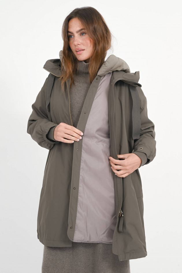 g-lab Mantel JOY mit zusätzlicher Wattierung in Khaki