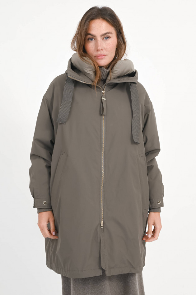 g-lab Mantel JOY mit zusätzlicher Wattierung in Khaki
