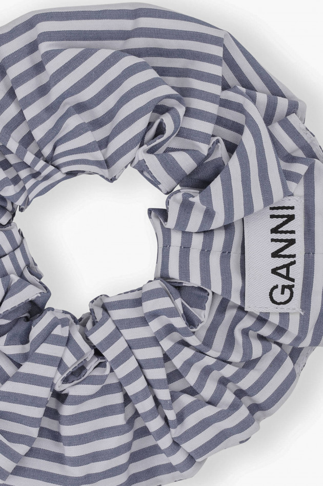 Ganni Scrunchie im Streifen-Design