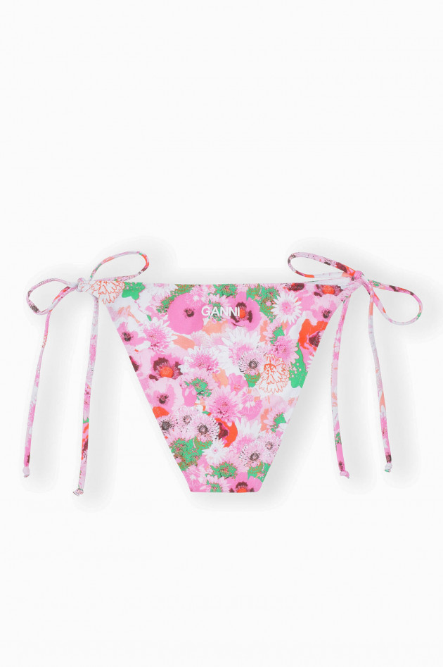 Ganni Bikini BOTTOM mit floralem Print