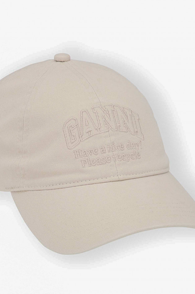 Ganni Baseballcap GANNI in Creme