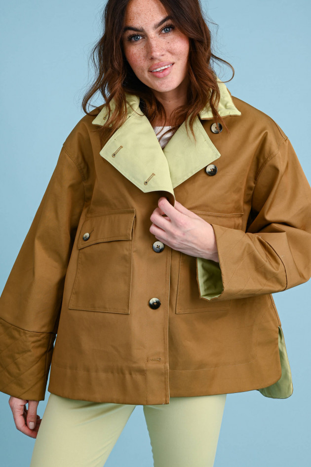 Ganni Oversized Jacke in Camel