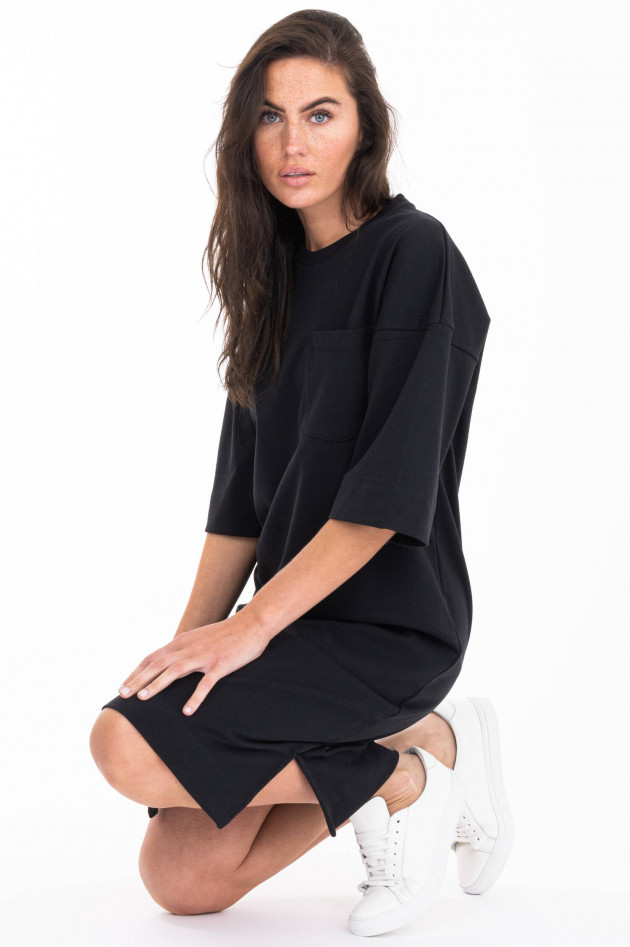 Ganni Sweater-Kleid in Schwarz