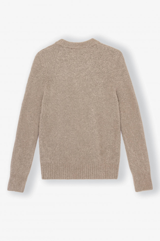 Ganni Wollmix Pullover in Taupe