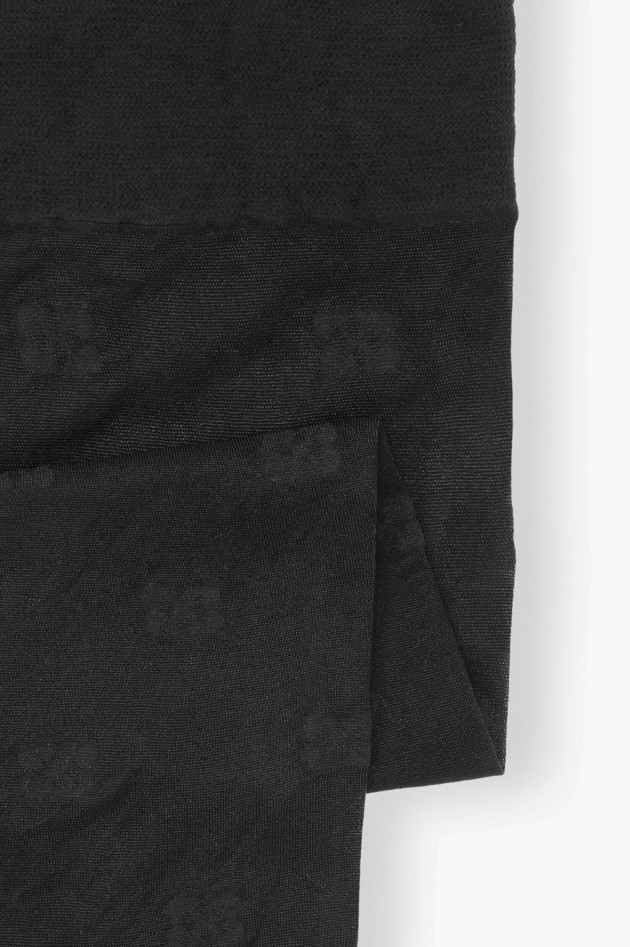 Ganni Transparente Strümpfe in Schwarz