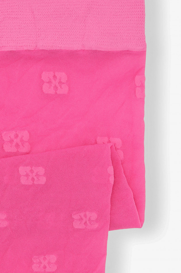Ganni Transparente Strümpfe in Pink