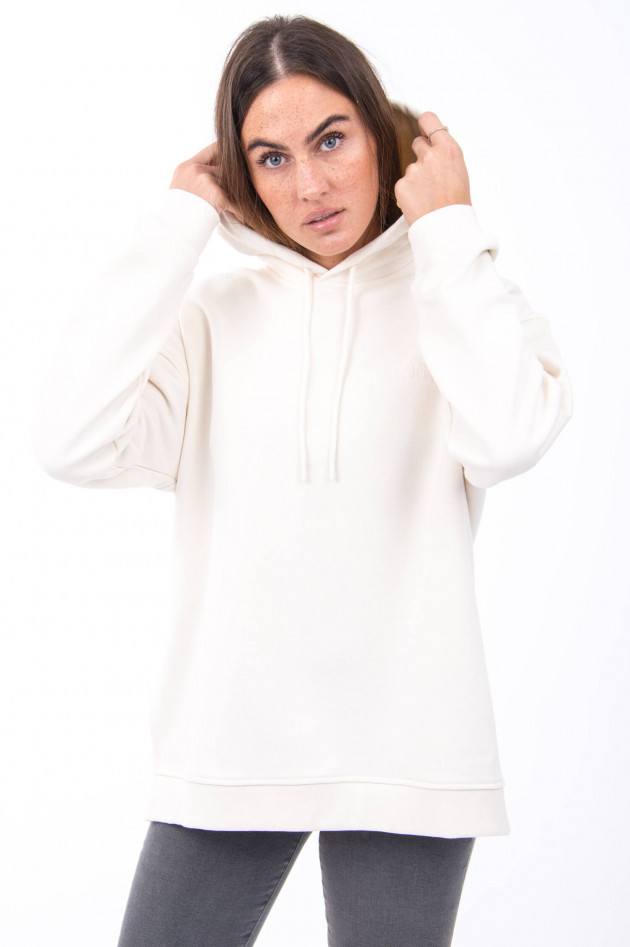 Ganni Sweater mit Label-Schriftzug in Vanille