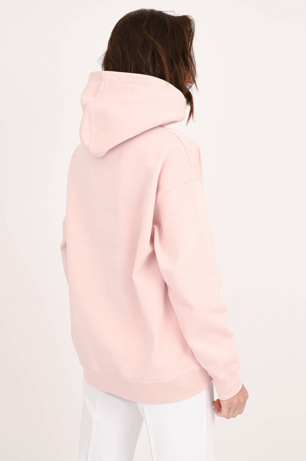 Ganni Hoodie mit Ganni-Schriftzug in Rosa