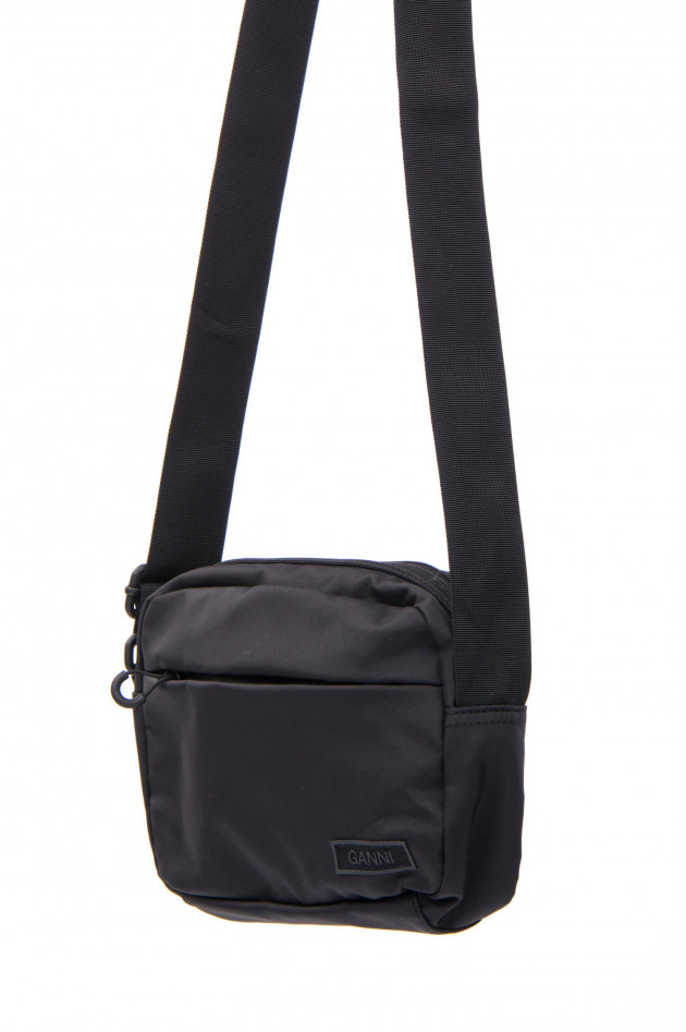 Ganni Cross-Body-Bag in Schwarz