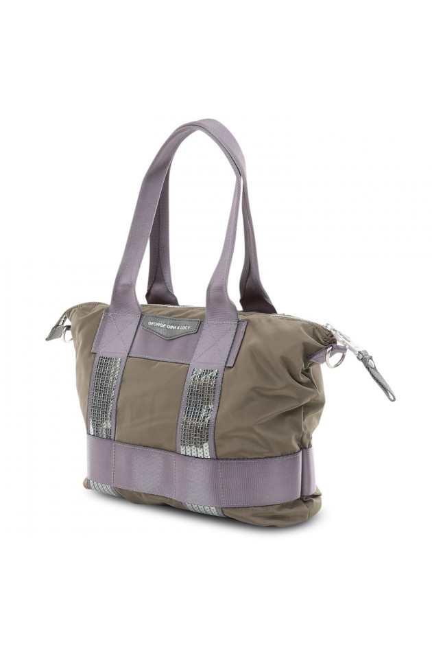 George Gina & Lucy Handtasche STOLL in Grün/Silber