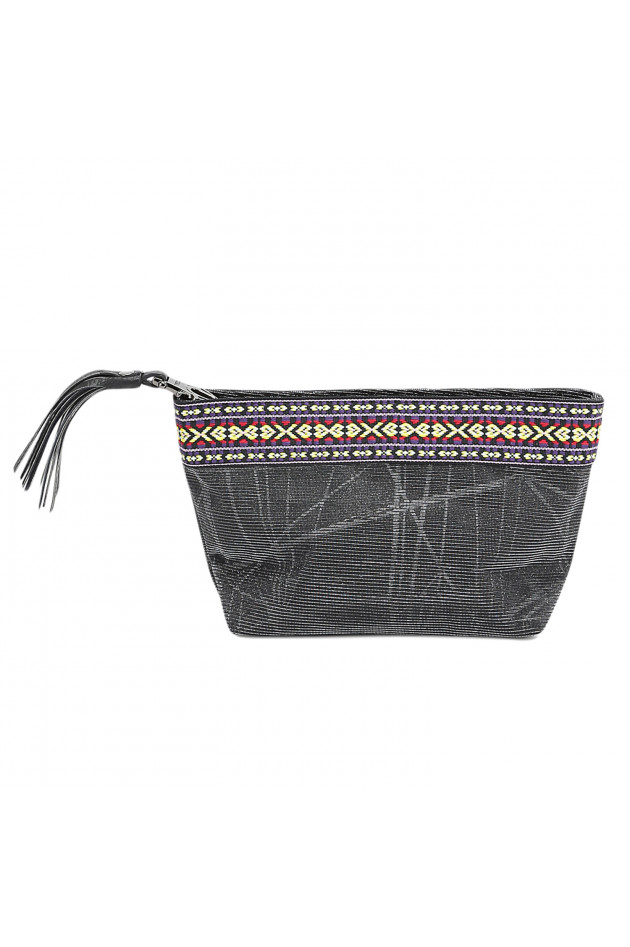 George Gina & Lucy Kosmetiktasche in Schwarz/Silber