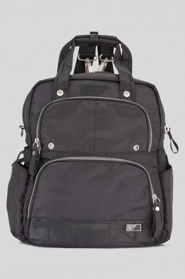 George Gina & Lucy Nylon - Rucksack FREE FALL in Schwarz