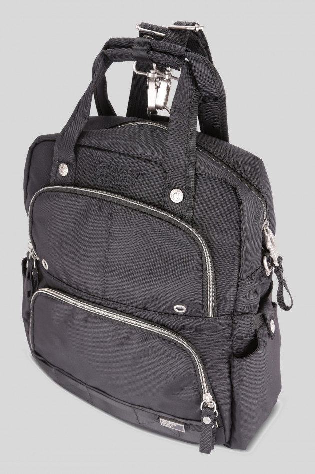 George Gina & Lucy Nylon - Rucksack FREE FALL in Schwarz