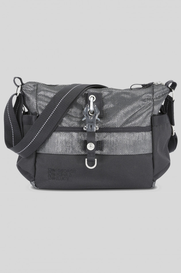 George Gina & Lucy Nylon - Tasche PUT SICK in Schwarz/Silber