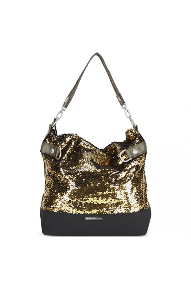 George Gina & Lucy Hobobag 1000 DREAMS in Schwarz/Gold