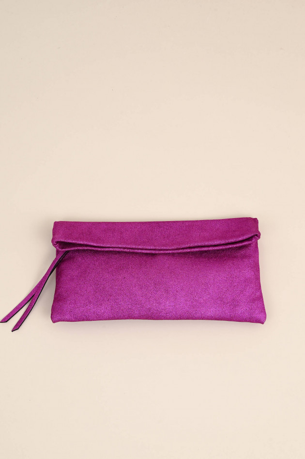 Gianni Chiarini Glitzer Clutch Bag CHERRY in Pink