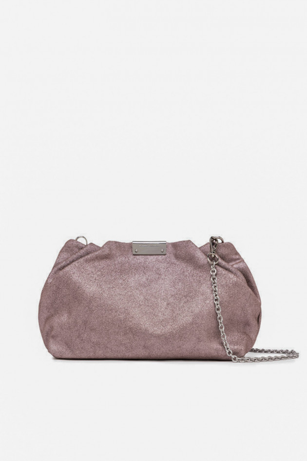 Gianni Chiarini Glitzernde Wildledertasche PERLA in Mauve