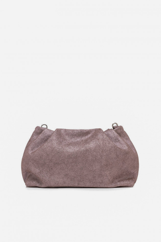 Gianni Chiarini Glitzernde Wildledertasche PERLA in Mauve