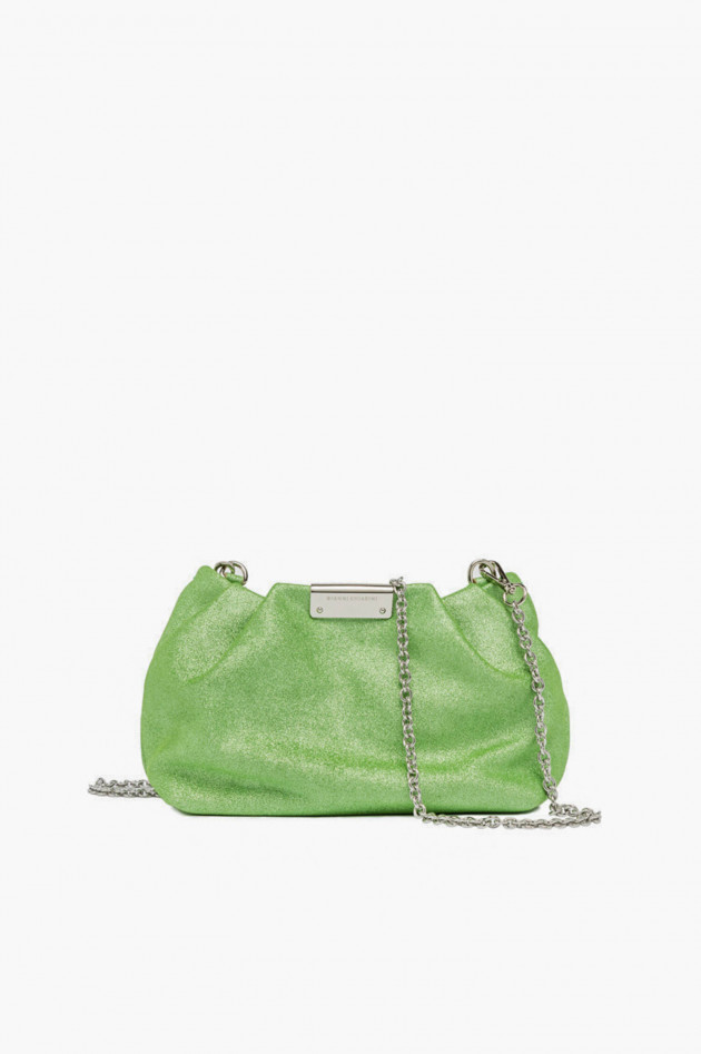 Gianni Chiarini Kleine glitzernde Wildledertasche PERLA in Grün
