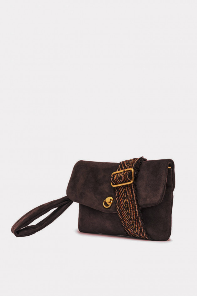 Gianni Chiarini Clutch/Umhängetasche MIREA in Moka