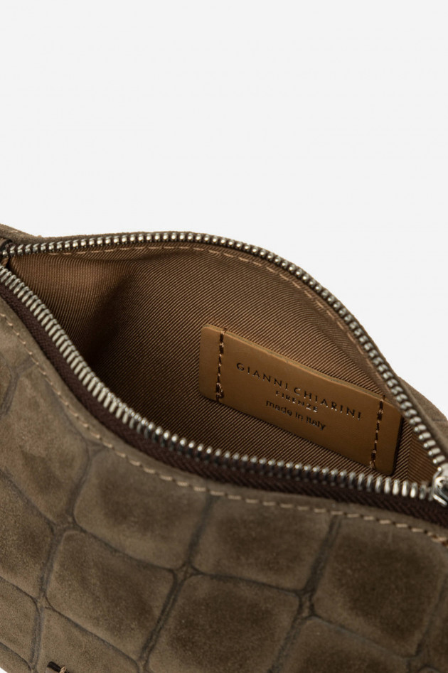 Gianni Chiarini Kroko-Velorleder-Pouch NORA in Daino