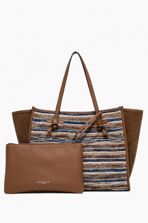 Gianni Chiarini Marcella Club Shopper MARCELLA in Camel/Blau