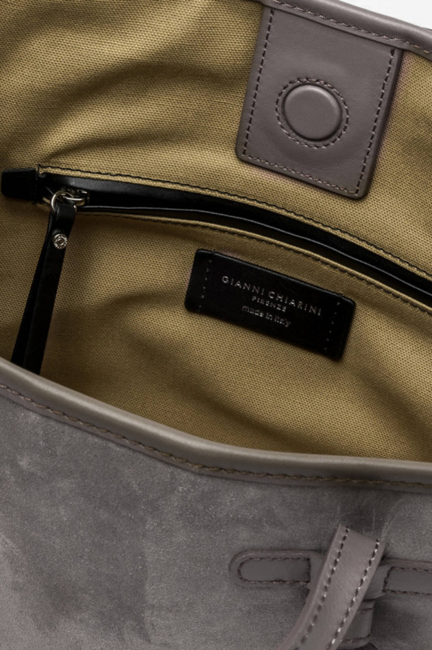 Gianni Chiarini Marcella Club Velourseder Tasche CM-PL in Taupe