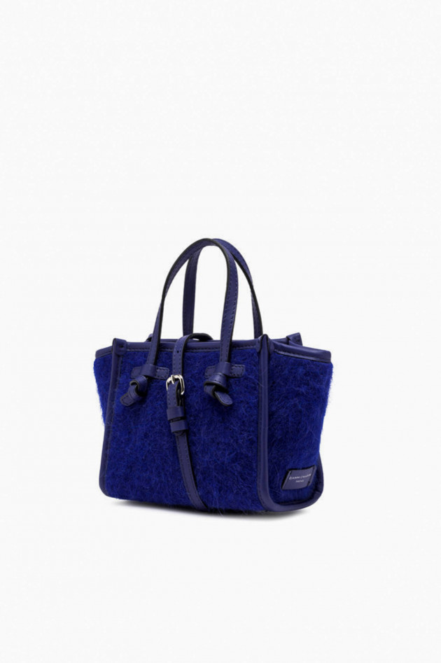 Gianni Chiarini Marcella Club Kleine Tasche FURRY in Dunkelblau