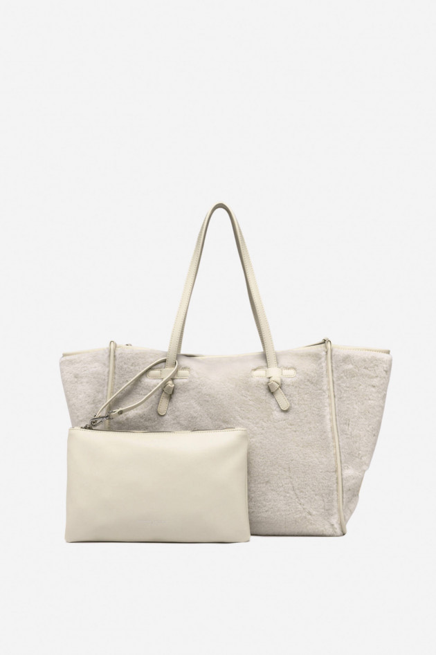 Gianni Chiarini Marcella Club Tote Bag TEDDY in Creme
