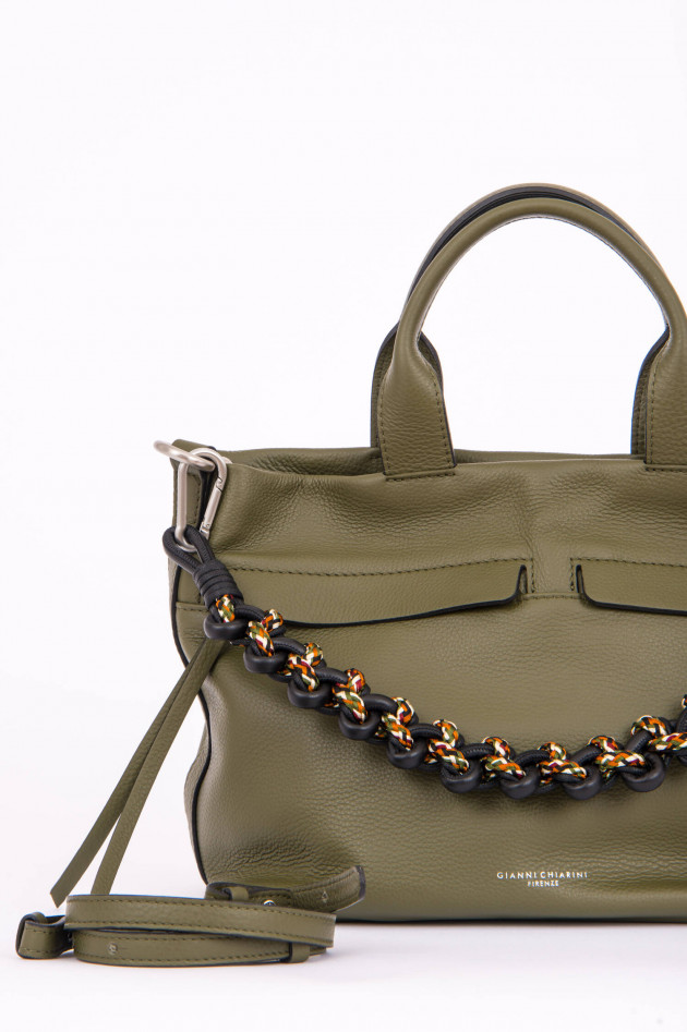 Gianni Chiarini Sportliche Handtasche in Olive