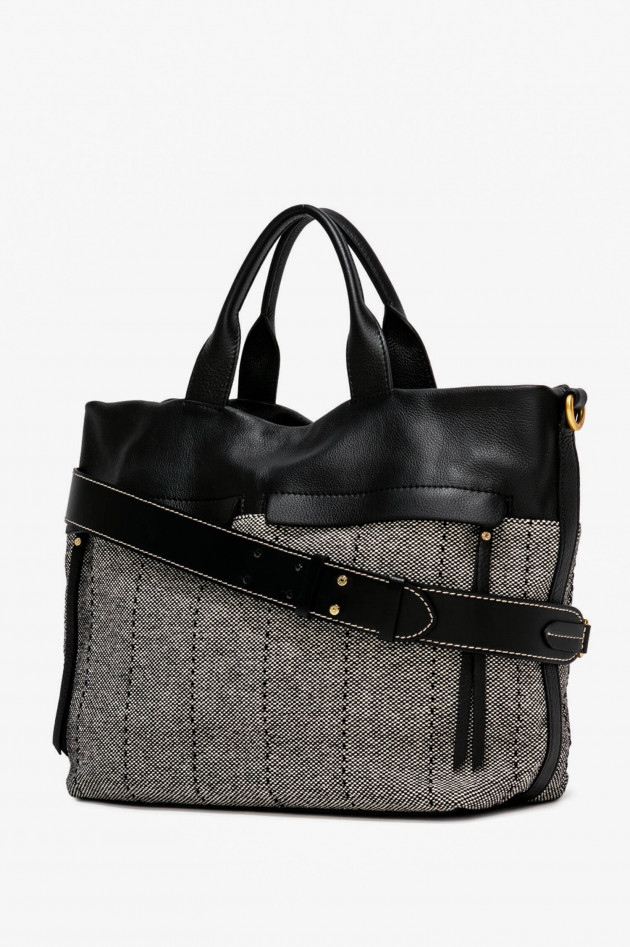 Gianni Chiarini Shopping Bag DUNA in Schwarz/Weiß