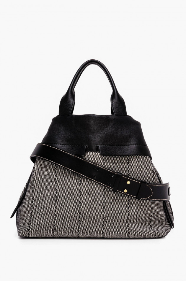 Gianni Chiarini Shopping Bag DUNA in Schwarz/Weiß