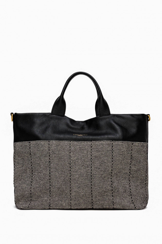 Gianni Chiarini Shopping Bag DUNA in Schwarz/Weiß