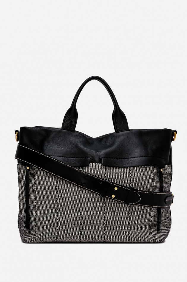 Gianni Chiarini Shopping Bag DUNA in Schwarz/Weiß