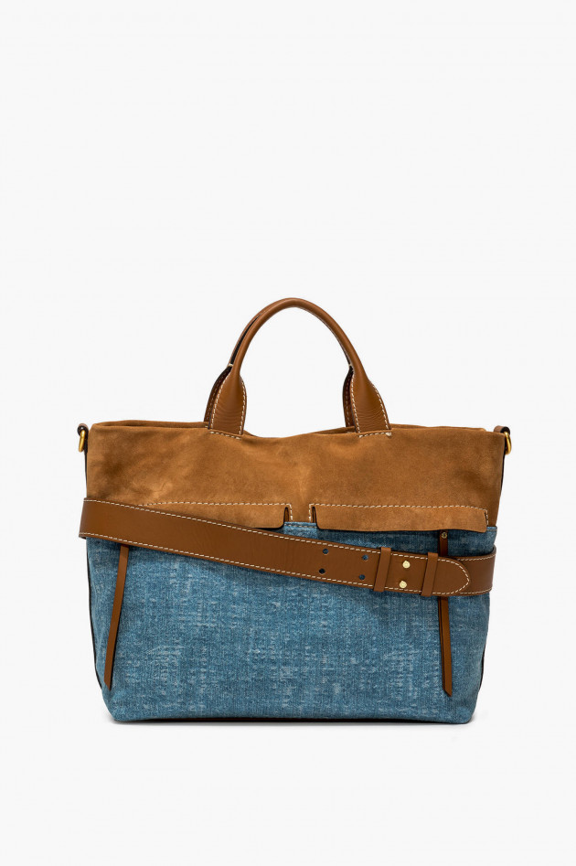 Gianni Chiarini Shopping Bag DUNA in Jeansblau