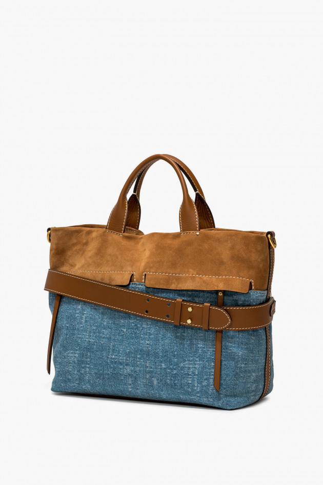 Gianni Chiarini Shopping Bag DUNA in Jeansblau