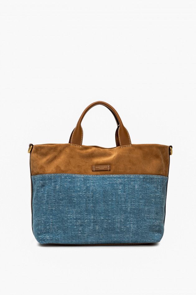 Gianni Chiarini Shopping Bag DUNA in Jeansblau