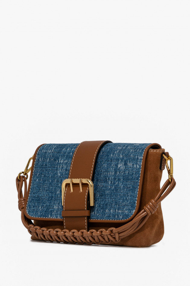 Gianni Chiarini Henkeltasche TEZETA in Cognac/Jeansblau