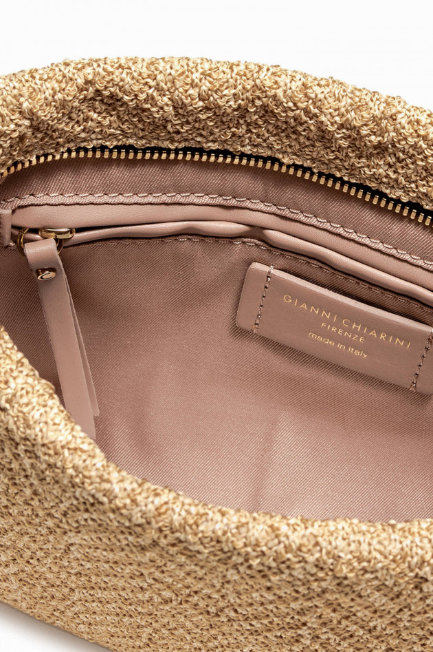 Gianni Chiarini Bast-Clutch BRENDA mit Trageriemen in Beige