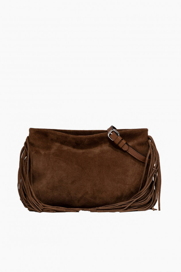 Gianni Chiarini Shoulder Bag BRENDA mit Fransen in Cognac