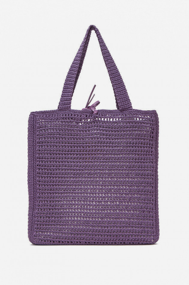 Gianni Chiarini Gehäkelter Shopper in Violett